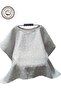 Muslin Gray Stars Poncho 130x85 Functional Stroller Cover and Nursing Bib Nursing Cover - 5