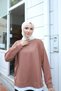 Women's Skirt Garnished Sweat BRC1702 Brown - 2