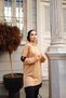 Cotton Tunic Trousers Tracksuit Set Trn2030 Latte - 3