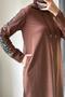 Camouflage Striped Hooded Tracksuit Set TRN2050 Brown - 4