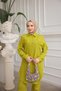 Relaxed Fit Buttoned Modest Tunic Pants-BRC1310 - 2