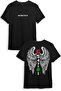Motorcyclist Motorcycle Design Printed Back Wing Detail One down Five up 1N23456 Regular Fit T-Shirt