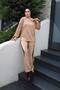 Double Set with Lace-up Sleeves BRC1301 Latte - 3