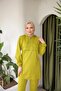 Front Half Zipper Tracksuit Set TRN1019 Olive Green - 5