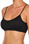 Women's Thin Strap Padded Bustier Half Tank Top Bra Set of 3 - 2