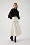 Regular Midi Skirt with Belt Detail