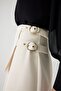 Regular Midi Skirt with Belt Detail - 2
