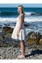 White Poplin Mini Dress - Bow Detail - 2