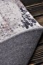 Antique Patterned Gray Woven Carpet Washable Chenille Machine Carpet Fringed Non-Slip Base Carpet 7372 - 5