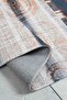 Modern Patterned Blue Beige Runner Washable Entrance Chenille Hallway Carpet 7514 - 3