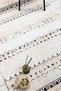 Nordic Runner Black Cream Chenille Hallway Carpet Washable Woven Carpet Fringed Non-Slip Base 7972 - 3