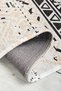 Nordic Runner Black Cream Chenille Hallway Carpet Washable Woven Carpet Fringed Non-Slip Base 7972 - 6
