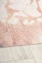 Abstract Patterned Brown Chenille Machine Washable Fringed Non-Slip Base Kitchen Rug 8351 - 3