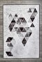 Modern Patterned Velvet Carpet Gray Black Washable Non-Slip Base Carpet 7144