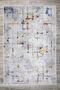 Bohemian Patterned White Gray Multicolor Velvet Carpet Washable Non-Slip Base Runner Hallway Carpet 7518