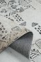 Scandinavian Patterned Beige Black Chenille Machine Carpet Runner Washable Hallway Carpet 7733 - 4