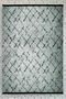 Linear Patterned Gray Black Washable Non-Slip Base Chenille Carpet 7705