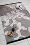 Modern Carpet Brown Black Washable Chenille Woven Fringed Non-Slip Base Living Room Carpet 7058 - 3