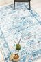 Classic Washable Chenille Machine Carpet Fringed Non-Slip Base Blue Living Room Carpet 7421