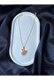 Steel Gold Swan Necklace - 5