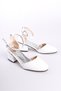 New Season White Patent Leather Girls' Heeled Shoes - 3