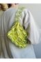 Pistachio Diamond Beaded Satin Lined Casual Bag Evening Dress-Invitation Bag Handbag Shoulder Bag - 3
