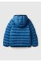 Boys' Sax Blue Logo Seasonal Thin Puffer Coat - 2