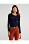 Crew Neck Benetton Written Sweatshirt - 2