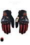 Red Motorcycle Gloves - Works Sword Touch M313R - 2