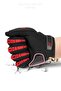 Red Motorcycle Gloves - Works Sword Touch M313R - 4