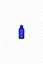 Essence and so On. Blue Glass Gold Cap Cologne Bottle - 30ml, 6 Pieces - 7