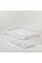 Rectangular Oven Glass Container with Lid - 380 ml - 6
