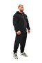 Hooded Winter Tracksuit Top Textured Sports Jacket - 2