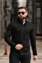 Suede Jacket with Snap Collar - 3