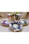 Column Porcelain Hand Painting Set of 2 Coffee Cups - 6