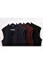 Wool Steel Knitted Sleeveless Knitwear Vest - Navy Blue - 7