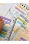 8-Color Ruler, Purple and Blue Shades Transparent PET Index / Index Sticker / Sticky Note / Post-it - 3