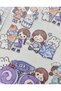Cute Girl and Her Adorable Friends Large Size 27Pcs Transparent Blue Pack Pet Sticker/Label/Decal - 5