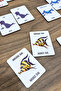 24 Pieces Wooden Submarine Intelligence Cards Matching Game Wooden Toy