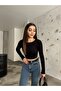 Women's Crew Neck Long Sleeve Fitted/Fitted Blouse - 7