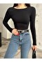 Women's Crew Neck Long Sleeve Fitted/Fitted Blouse - 6