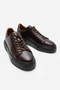Brown 100% Genuine Leather Ultra Comfortable Men's Casual Shoes Luass25Al0041