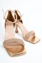 Toffyx Copper Stone Wide Banded Heeled Evening Dress Shoes - 4