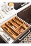 Wooden Drawer Organizer - Cutlery - Fork, Knife, Spoon Organizer - Premium Wooden Box - 2