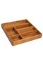 Wooden Drawer Organizer - Cutlery - Fork, Knife, Spoon Organizer - Premium Wooden Box - 3