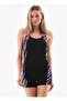 Patterned Jumpsuit Swimsuit with Shorts Swimsuit Pink Blue
