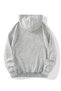 London Thick Cardigan - Gray Printed Winter Oversize Hooded Zipper Cardigan with Pockets - 2