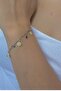 Daisy Pendant and Colorful Stone Women's Chain Bracelet Special Plated Adjustable - 2
