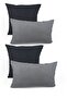 4-Piece Set Cushions, Special Design Cushions , Decorative Cushion Covers, Soft-Textured Cushions, Sizes 30 x 50 cm and 45 x 45 cm - 3