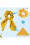 3-Piece Scarf Scrunchie Scarf Bow Elastic Hair Clip - New Season Women's Scarf Elastic Hair Clip Color-3 - 3